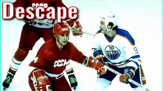 Hockey, Super Series 1982/1983, USSR vs. Edmonton Oilers. (mus. Descape - Break).