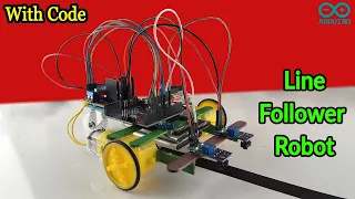 How to make a LINE FOLLOWING CAR | DIY LINE FOLLOWING CAR robot tutorial [Make it easy]