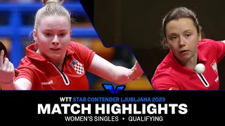 Hana Arapovic vs Anna Wegrzyn | WS Qual | WTT Star Contender Ljubljana 2023