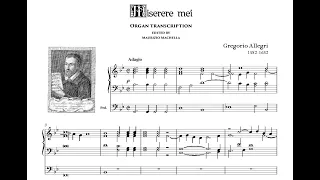 Gregorio Allegri (1582-1652): "Miserere mei"  - Organ transcription