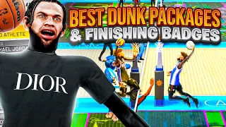BEST DUNK ANIMATIONS + FINISHING BADGES FOR EVERY BUILD IN NBA 2K22! BEST SLASHER DUNK PACKAGES!
