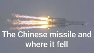 The Chinese missile and where it fell