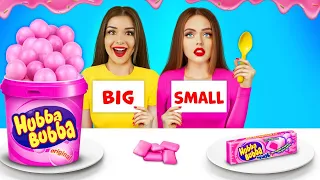 Big VS Small Candy Challenge | HOW TO MAKE THE LARGEST YUMMIES EVER by RATATA CHALLENGE