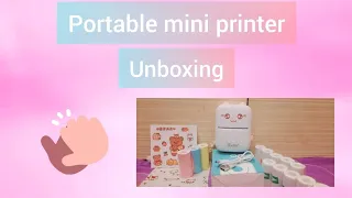 cute portable mini printer||unboxing ||very helpful for students l☺️☺️☺️