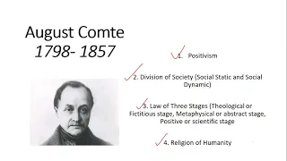 August Comte introduction