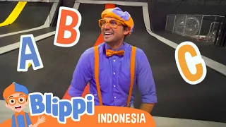 Belajar ABC Di Taman Trampolin | Blippi Bahasa Indonesia - Video Anak-Anak | Petualangan Blippi