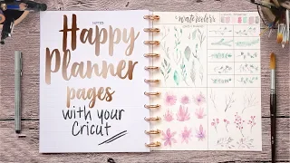 How to make Happy Planner pages with your Cricut