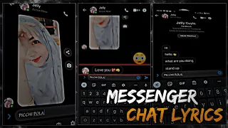 Couple messenger xml🥰 | messenger chat lyrics xml🌺 | new love lyrics xml | Alight motion lyrics xml😍