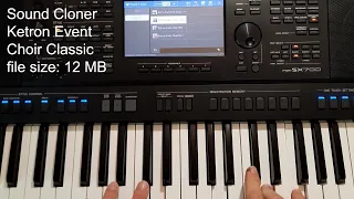 Ketron EVENT Choir Classic, is on a yamaha PSR SX700. Voice expansion for PSR & Genos.