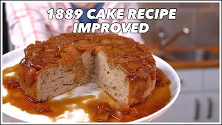 1889 Cake Recipe Revamped   Apple Upside Down Cake - Glen And Friends Cooking