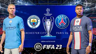 FIFA 23 - Manchester City vs PSG UEFA Champions League {FINAL} Match - 2023-24!