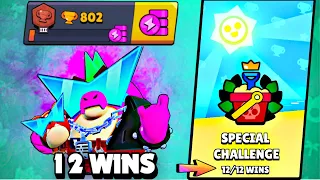 NOOB Got 12 WINS With BUZZ on Special Challenge! Brawl Stars New Game Modes