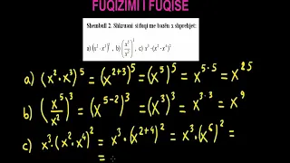 12 Matematika Klasa 8 Mesimi 12 Fuqizimi i fuqisë