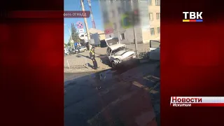 Травмы от колеса получил пешеход в Искитимском районе