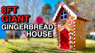 DIY GIANT GINGERBREAD HOUSE