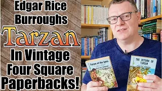 Beautiful Edgar Rice Burroughs Tarzan Books In Vintage Four Square Paperbacks!