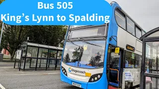 Norfolk | King's Lynn | bus 505 from King's Lynn to Spalding, UK| August 2023