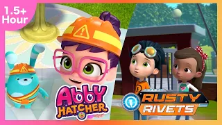 Rusty & the Mechanical Animal + Fuzzly Safety Drill +MORE! | Rusty Rivets & Abby Hatcher Compilation