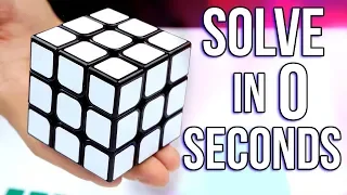 HOW TO SOLVE IT IN 0 SECONDS | Rubik's Cube Trick