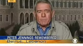 CBS Early Show - Dan Rather on ABC News anchor Peter Jennings Death - 080805