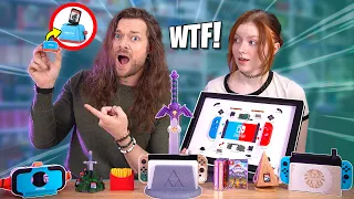 My GIRLFRIEND Buys Me WEIRD Nintendo Switch Accessories!