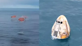 Ax-3 Crew Dragon splashdown