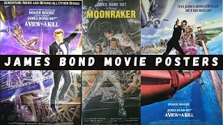 JAMES BOND MOVIE POSTERS, JAMES BOND BEST MOVIES POSTERS.