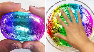 Удовлетворяющая слизь Slime ASMR | Расслабляющее видео слизи # 1684