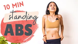 10 min STANDING ABS WORKOUT to get ripped abs | Low Impact No Equipment