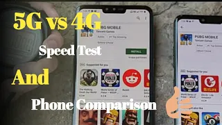 5G VS 4G - PUBG - DOWNLOAD SPEED TEST AND 5G VS 4G PHONE COMPARISON INDIAN AND OTHER COUNTRIES