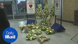 'Life goes on' Andy Burnham as Manchester Victoria station reopens - Daily Mail