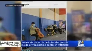 Yo-Yo Ma Performs At COVID Vaccine Site In Mass. After Getting 2nd Dose