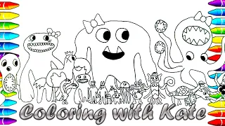 Coloring Garten of Banban 4, coloring new pages, how to color all Bosses + new monsters