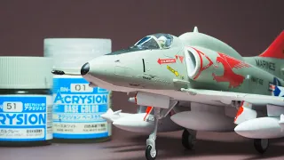 【作ってみた】ハセガワ 1/72 A-4E スカイホーク【アクリジョン】/ Hasegawa 1:72 A-4E Skyhawk