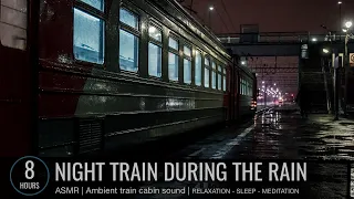 Night Train sound during the rain | Nachtzuggeräusch bei Regen | 8 HOURS Relaxation Sleep Meditation