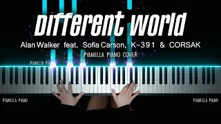 Alan Walker - Different World (Piano Cover by Pianella Piano) [ft. Sofia Carson, K-391 & CORSAK]