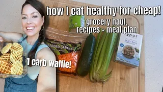 HOW I EAT HEATHLY FOR CHEAP! grocery haul, recipes, meal prep & budget tips to save money!
