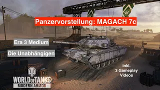 WOT Console Deutsch / Panzervorstellung / CW / MAGACH 7C inkl Gameplay / Era 3 Medium