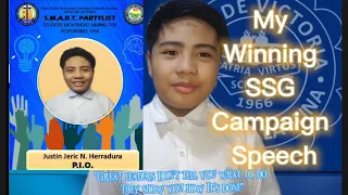 Winning Campaign Speech #SSG