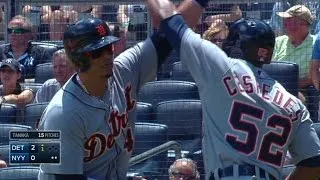 DET@NYY: V-Mart opens scoring with two-run homer