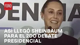 Sheinbaum, candidata de Morena-PT-PVEM, llega para el segundo debate presidencial - Las Noticias