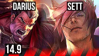 DARIUS vs SETT (TOP) | 2300+ games, 6 solo kills | KR Master | 14.9