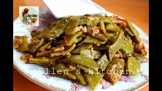 Зеленая фасоль(Лоби) с яйцом (по-армянски) ''Green Beans with Eggs'' "կանաչ լոբի ձվով տապակած"