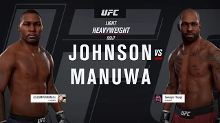 EA UFC 3: Ranked Online: Anthony "Rumble" Johnson vs Jimi "Poster Boy" Manuwa (me)