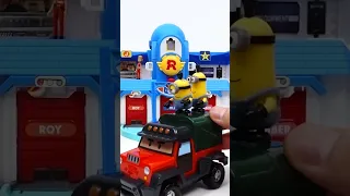 Transforming  Poli Roy Robocar Rescue Station & Transforming Base Playset #shorts