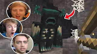 Gamers Reaction to First Seeing the Warden Mob in Minecraft 1.19