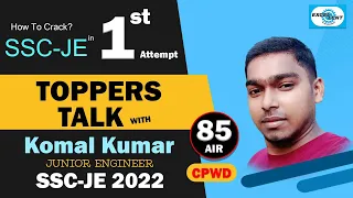 Talk with KOMAL KUMAR #selected in sscje2022 #cpwd  #civilengineering #RANK_85_CPWD
