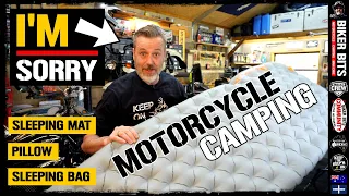 Be Comfortable Sleeping while Motorcycle Camping