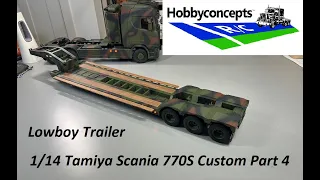 1/14 Tamiya 770S Custom Tank Transporter - Lowboy Trailer - Part 4