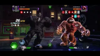 7* Joe fixit Vs Brutal DLX challenge Juggernaut - Fun Fight - marvel contest of champions